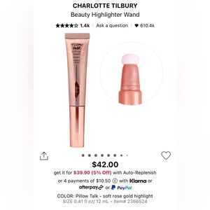 Charlotte Tilbury New Beauty Light Wand Pillow Talk & Pinkgasm Highlighter